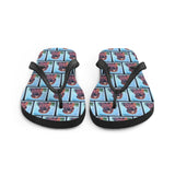 Blood Hound Dog Flip Flops