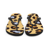 Leopard Print Flip Flops