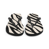 Zebra Print Flip Flops