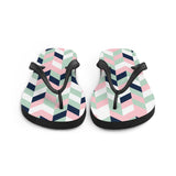 Chevron Print Flip Flops