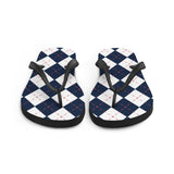 Argyle Sweater Print Flip Flops