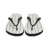 Polka Dot Print Flip Flops
