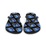 Queen Blue Stamp Flip Flops