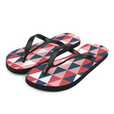 Geo Triangle Print Flip Flops