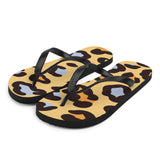 Leopard Print Flip Flops