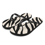 Zebra Print Flip Flops
