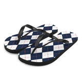 Argyle Sweater Print Flip Flops