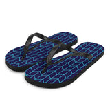 Geo Lines Print Flip Flops