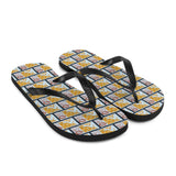 Honey Comb Bee Flip Flops