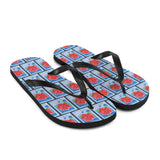 Red Rose Flip Flops