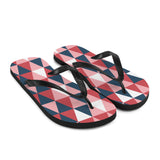 Geo Triangle Print Flip Flops