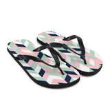 Chevron Print Flip Flops