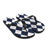 Argyle Sweater Print Flip Flops