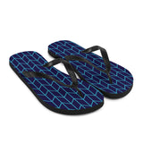 Geo Lines Print Flip Flops