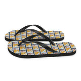 Honey Comb Bee Flip Flops