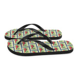 Cardinal Bird Flip Flops