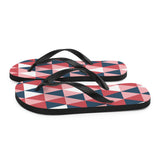 Geo Triangle Print Flip Flops