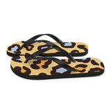 Leopard Print Flip Flops