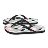 Chevron Print Flip Flops