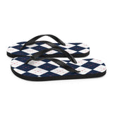 Argyle Sweater Print Flip Flops