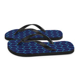 Geo Lines Print Flip Flops