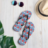 Red Rose Flip Flops