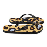 Leopard Print Flip Flops