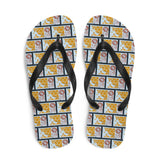 Honey Comb Bee Flip Flops