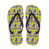 Eggplant Vegetable Flip Flops