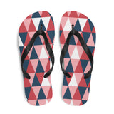 Geo Triangle Print Flip Flops