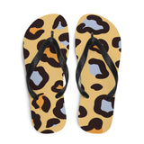 Leopard Print Flip Flops