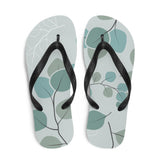 Leaves Print Flip Flops