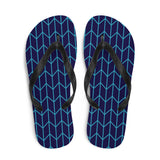 Geo Lines Print Flip Flops