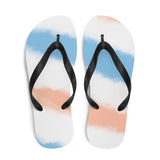 Faded Print Flop Flops