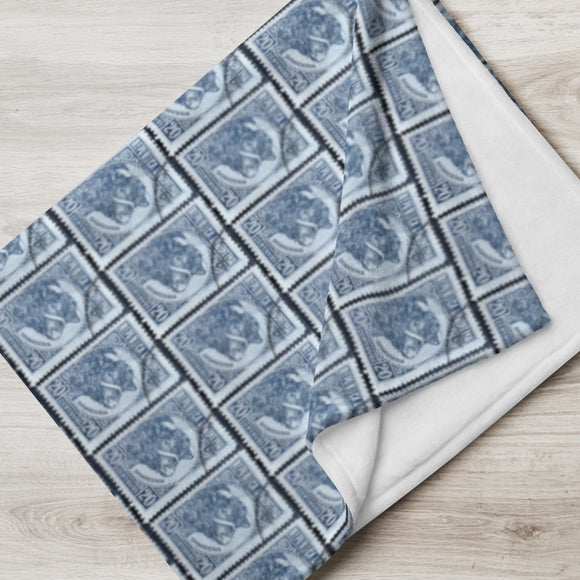 Argentina Cow Stamp Blanket