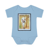 Siamese Cat Stamp Baby Onesie