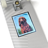 Blood Hound Dog Stamp Sticker