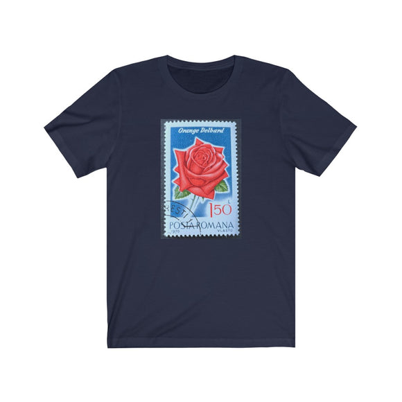 Red Rose Stamp T-shirt