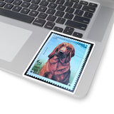 Blood Hound Dog Stamp Sticker