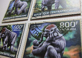 Gorilla Recycled Postage Stamp Magnet Set #76