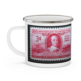 Volunteer Fire Fighter Stamp Enamel Mug