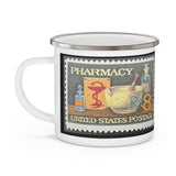 Pharmacy Stamp Enamel Mug