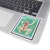 Frog Vintage Stamp Sticker