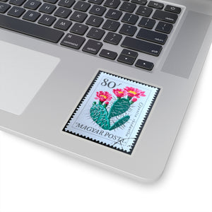 Cactus Flowers Stamp Sticker