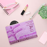 Telegraph Clutch Bag