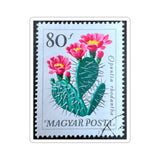 Cactus Flowers Stamp Sticker