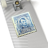 Lincoln Blue Stamp Sticker