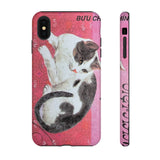 Black and White Cat Tough Phone Case