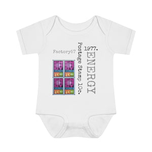 Energy Conservation 1977 Postage Stamp - Infant Baby Rib Bodysuit 0M - 24Mo