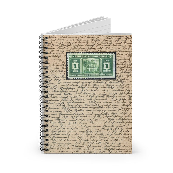 Honduras Stamp Spiral Notebook